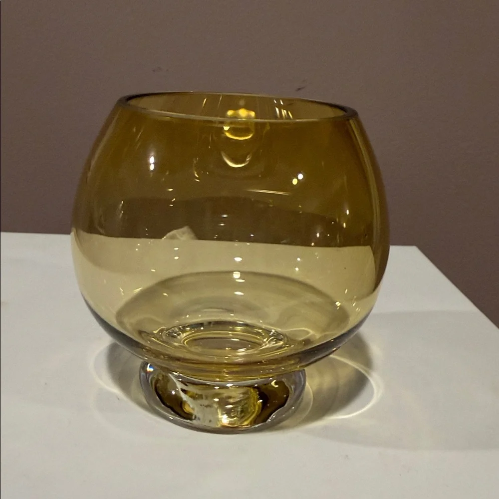 Crate&Barrel Glass Votive Holder, Set of 2
